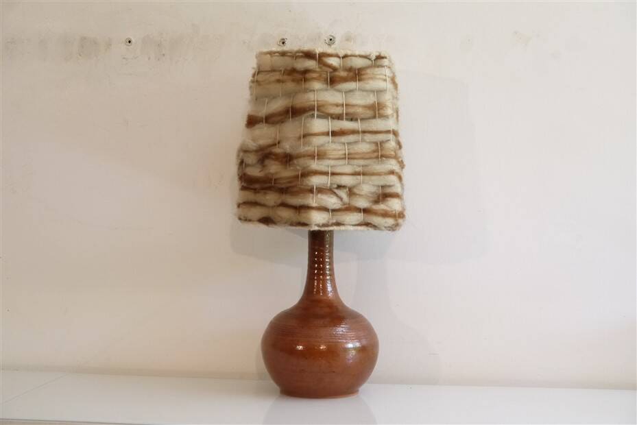 Terracotta lamp turned 1960