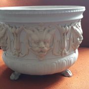 Very rare fine stoneware pot signed Sarreguemines from the end of the 19th century