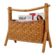 Vintage bamboo magazine rack in bohemian style - 1970s