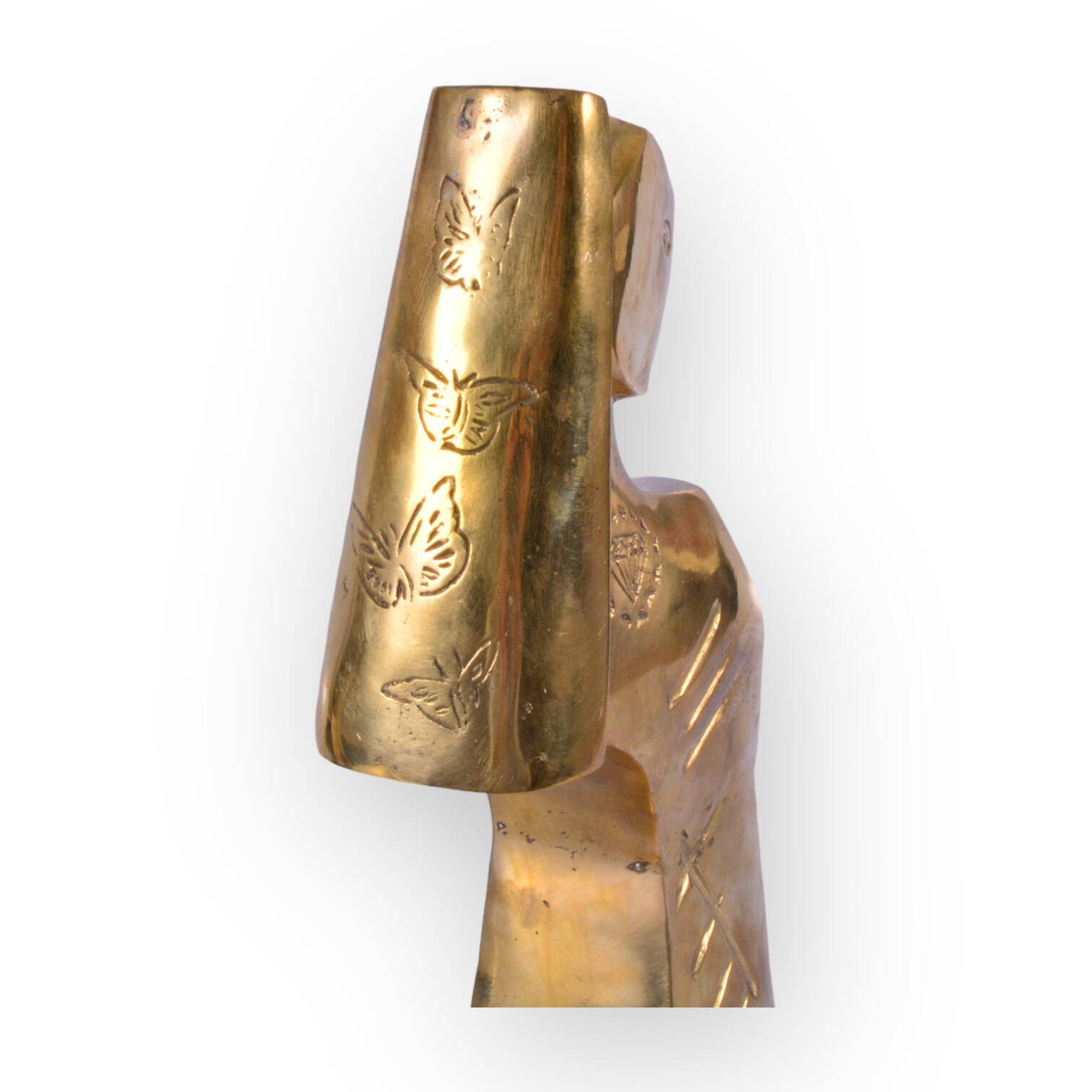 Please Love Me -Gold Patinated Bronze Sculpture by Andreas Wargenbrant 4/25