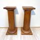 Grandes colonnes néoclassiques françaises en bois de pin, 1910, ensemble de 2