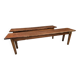 Lot deux bancs de ferme sapin vintage