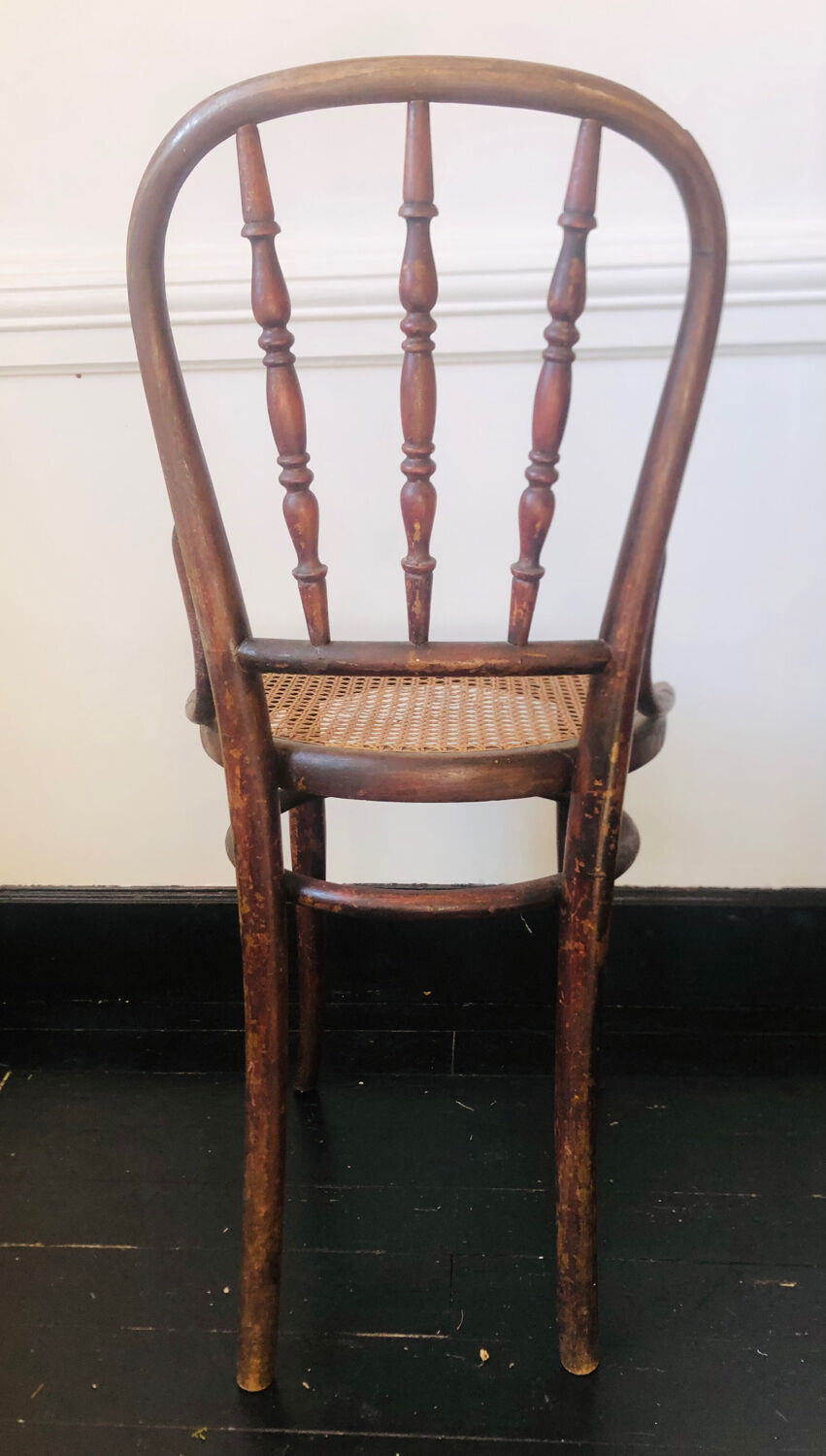 Pair of bistro chairs signed Thonet