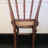 Pair of bistro chairs signed Thonet