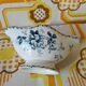 Saint Amand Hamage acacia floral pattern petrol blue vintage