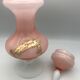 Old bonbonnière in opaline glass pink and white p. schneider 28 cm