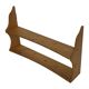 Vintage wooden wall shelve rack bookshelf in pinewood  minimalist design