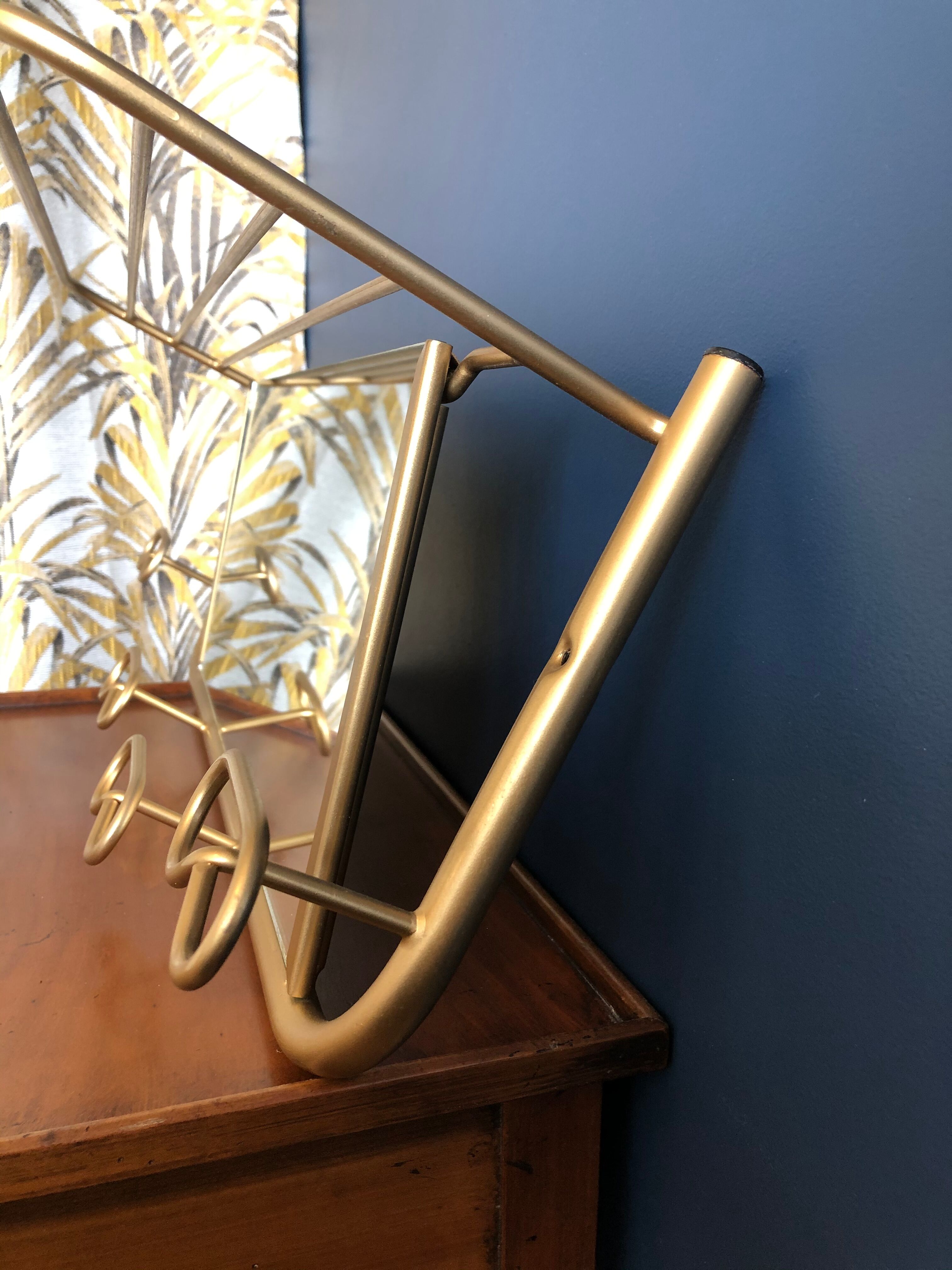 Golden wall coat hanger 1950s