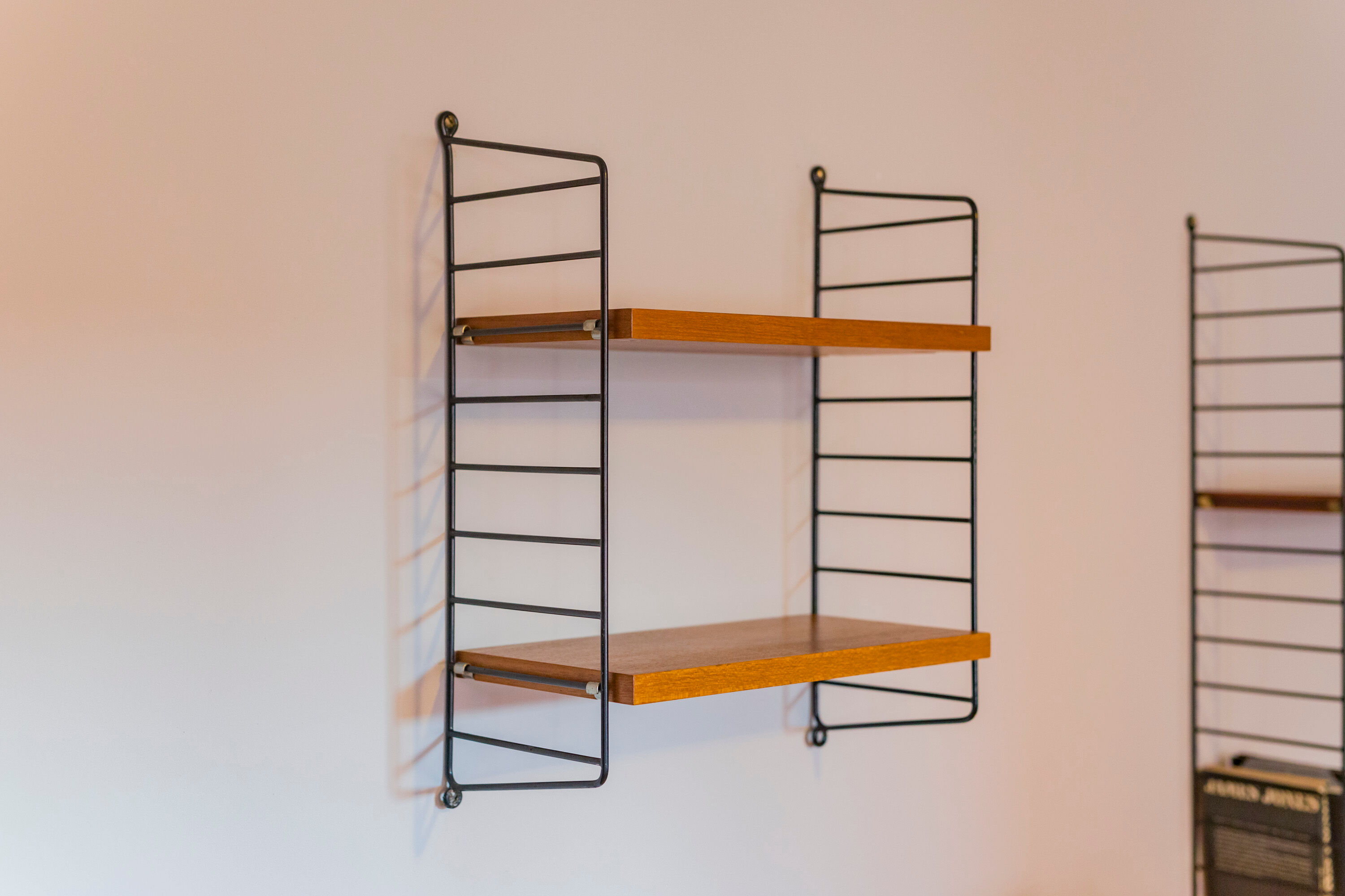 Teak Modular Wall Shelf by Nils Strinning for String, 1960s