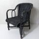 Vintage children's size rattan armchair