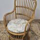 Fauteuil en Rotin Bambou vintage 1950s design -H85cm