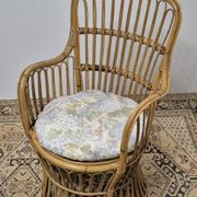 Fauteuil en Rotin Bambou vintage 1950s design -H85cm