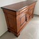High-end walnut/hazelnut wood buffet handmade – French manufacturing