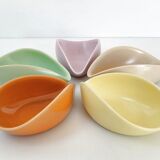 Suite of 5 vintage pocket trays 1950