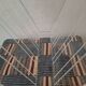 Mid century magazine rack in acrylic and brass, 1970s
