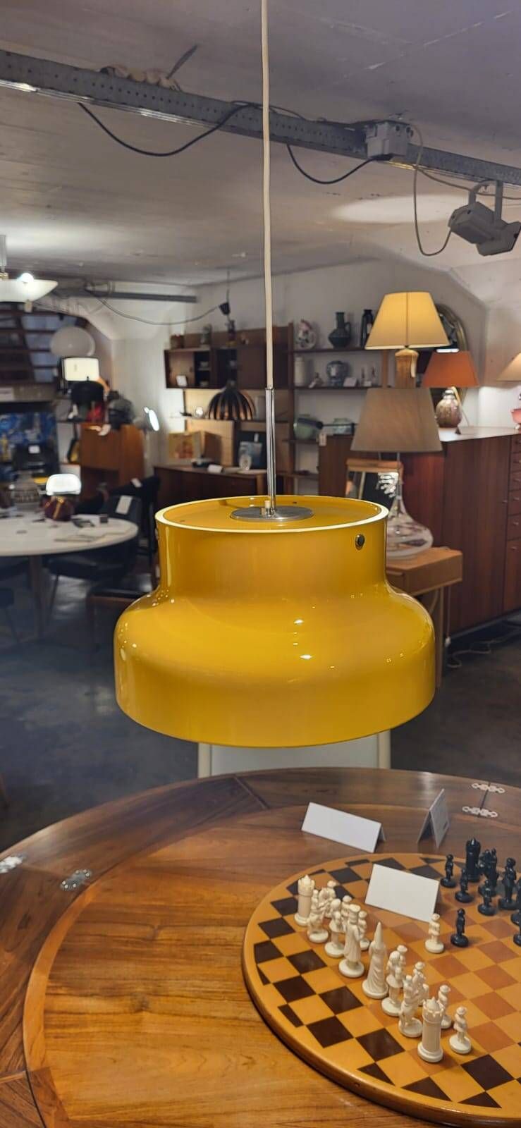 Yellow ceiling lamp 1970s – Bumling Anders Pehrson Ateljé Lyktan | Vintage design lamps