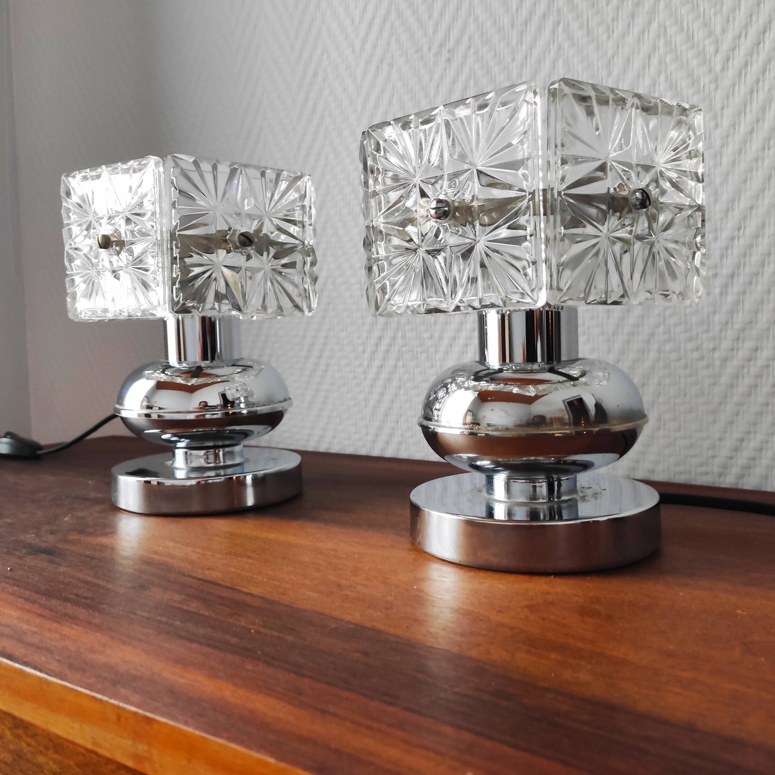 Pair of Vintage 1970s Lamps