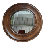 Small antique wooden mirror