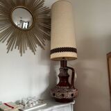 Vintage openwork ceramic lamp - 60s-70s - Fat Lava / Space style