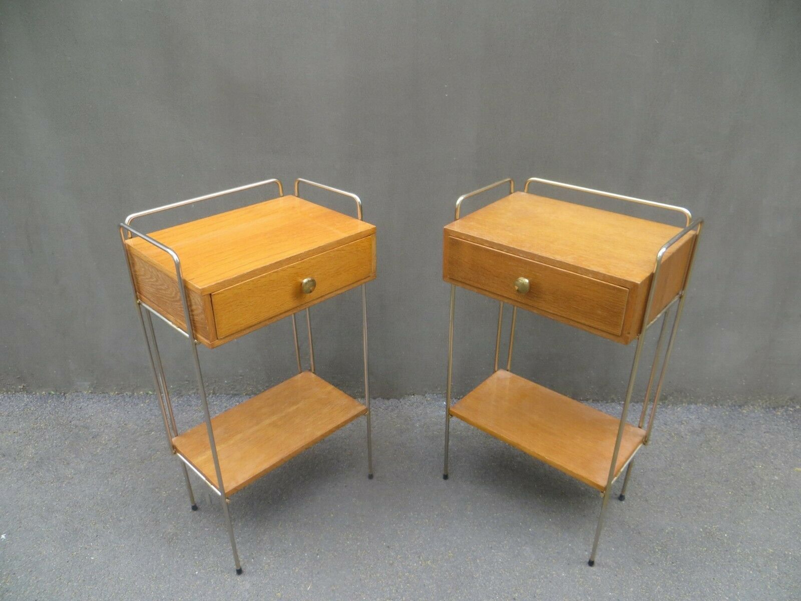 Pair of vintage bedside tables