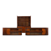 Ensemble of 2 Art Deco Counters and 1 cabinet attr. to De Coene, Belgium,19