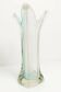Large Murano vase 1960 transparent white and blue H35.5cm