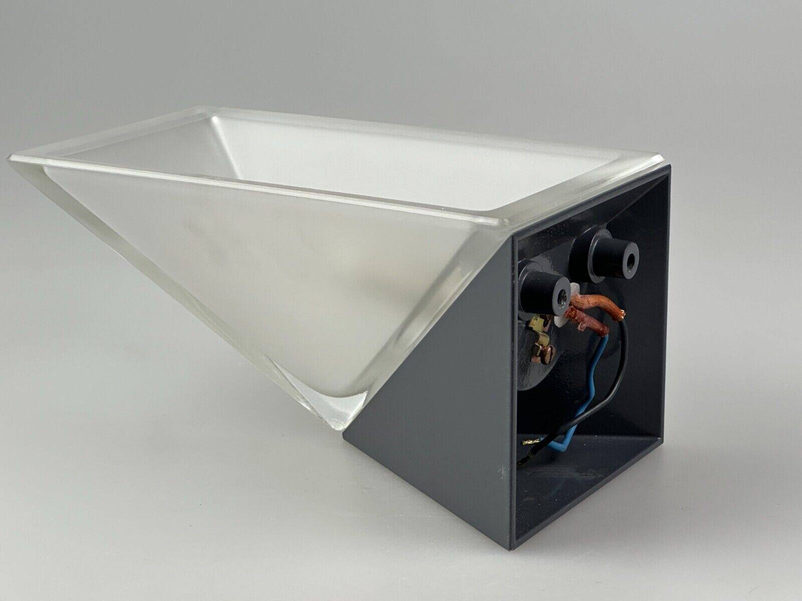 60s 70s Peill & Putzler Cube wall lamp Wall Sconce Ice Glass Space Age