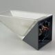 60s 70s Peill & Putzler Cube wall lamp Wall Sconce Ice Glass Space Age