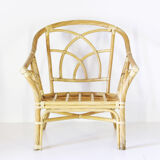 1970s vintage bamboo garden armchair