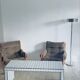 White ceramic mosaic tile coffee table