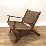 Pair of rope armchairs by Olivier de Schrijver