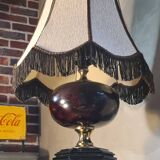 Living room lamp from Maison Dauphin 1970 to 80 cast aluminum, brown lacquered 102x4