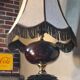 Lampe de salon de la maison dauphin 1970 a 80 fonte d'alu, laqué brun 102x4