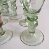 Bubbled glass flutes Montauroux