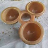 Serviteur de table sur pivot opaline de foire caramel