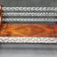 Corbeille en bois et cristal : Art Déco