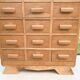 Oak craft cabinet, 24 drawers