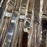 Box of 12 silver-plated knives