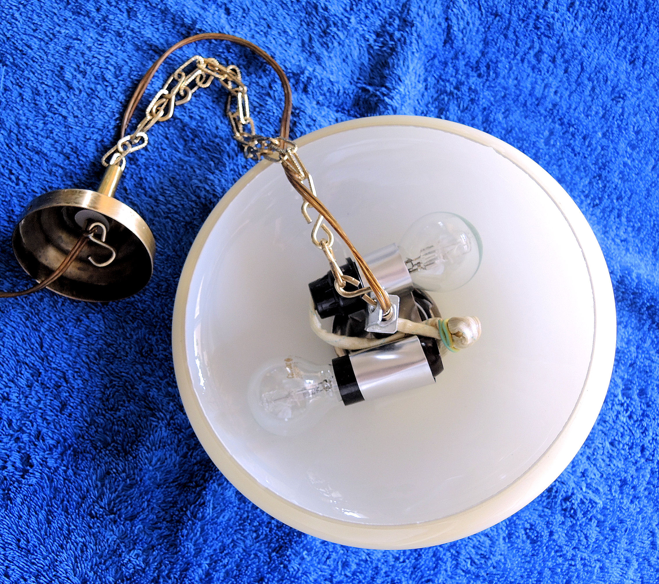 Hanging lamp opaline 24