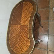 Table d'appoint rognon style Louis XVI en marqueterie