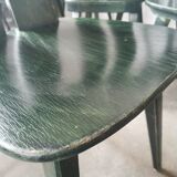 Set of 10 wooden bistro chairs