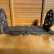 Antique Expandable Bookcase Carved Wood with Floral Motif Vintage #E3