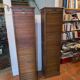Pair of oak curtain file cabinets