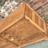 Buffet reconstruction René Gabriel vintage, meuble ancien dit de sinistrés