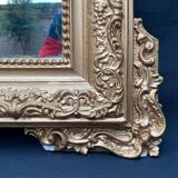 Miroir doré Louis XV 98x156cm