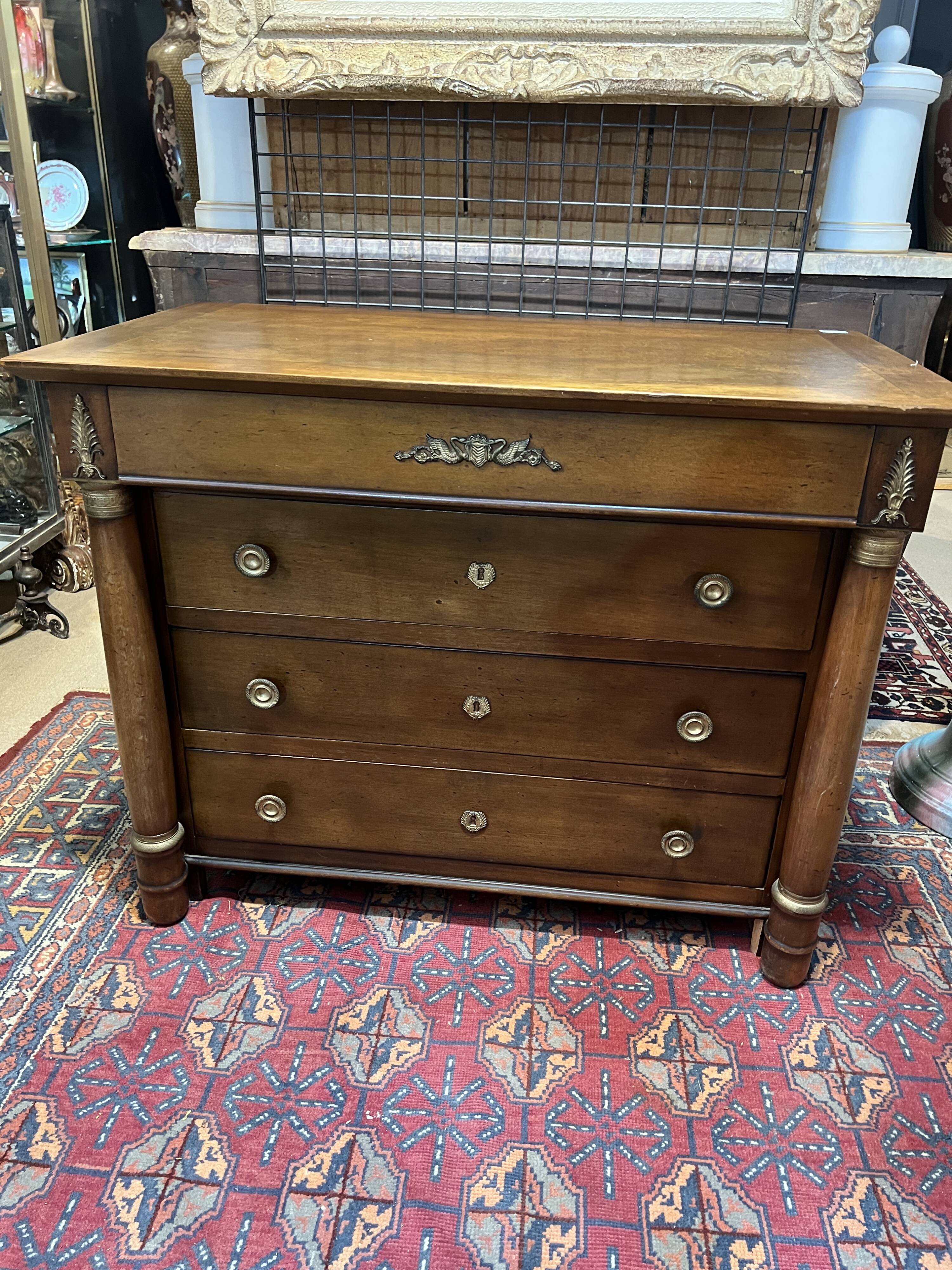 Empire-style commode with detached columns