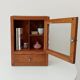 Vintage solid oak medicine cabinet