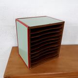 Vintage wooden document sorter