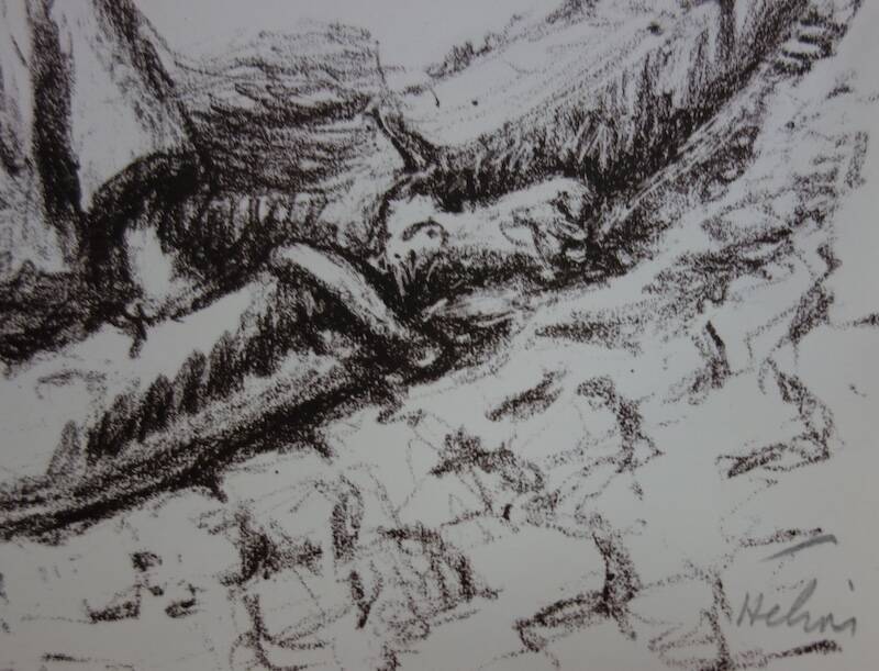 Jean HELION: Newspaper Readers - Original signed lithograph