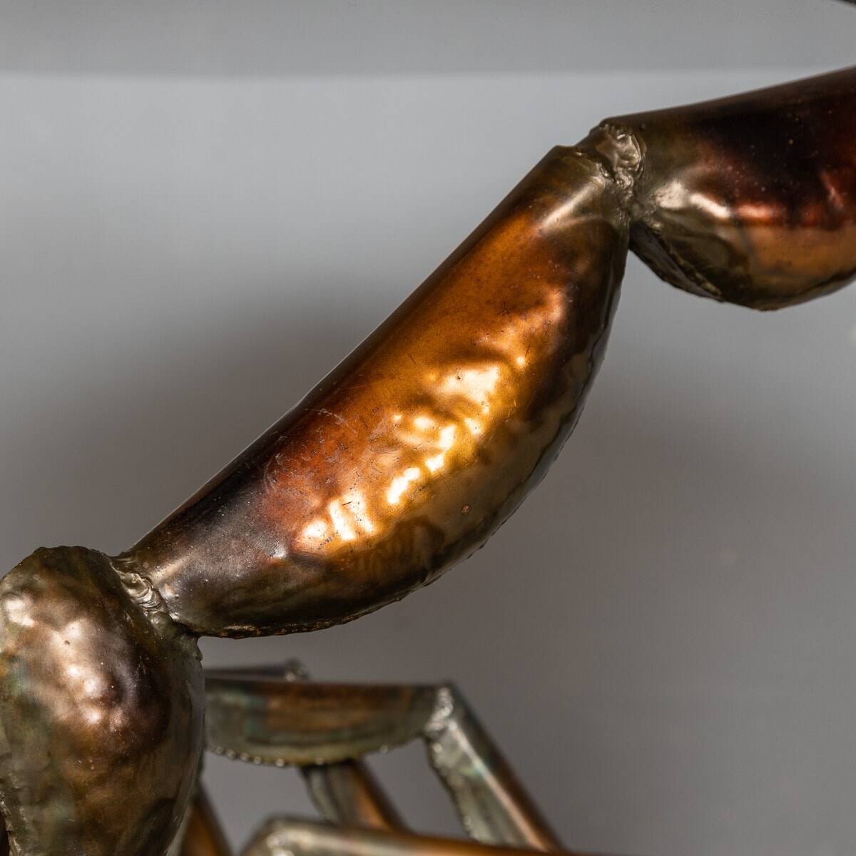 Unusual metal scorpion shaped coffee table c.1970